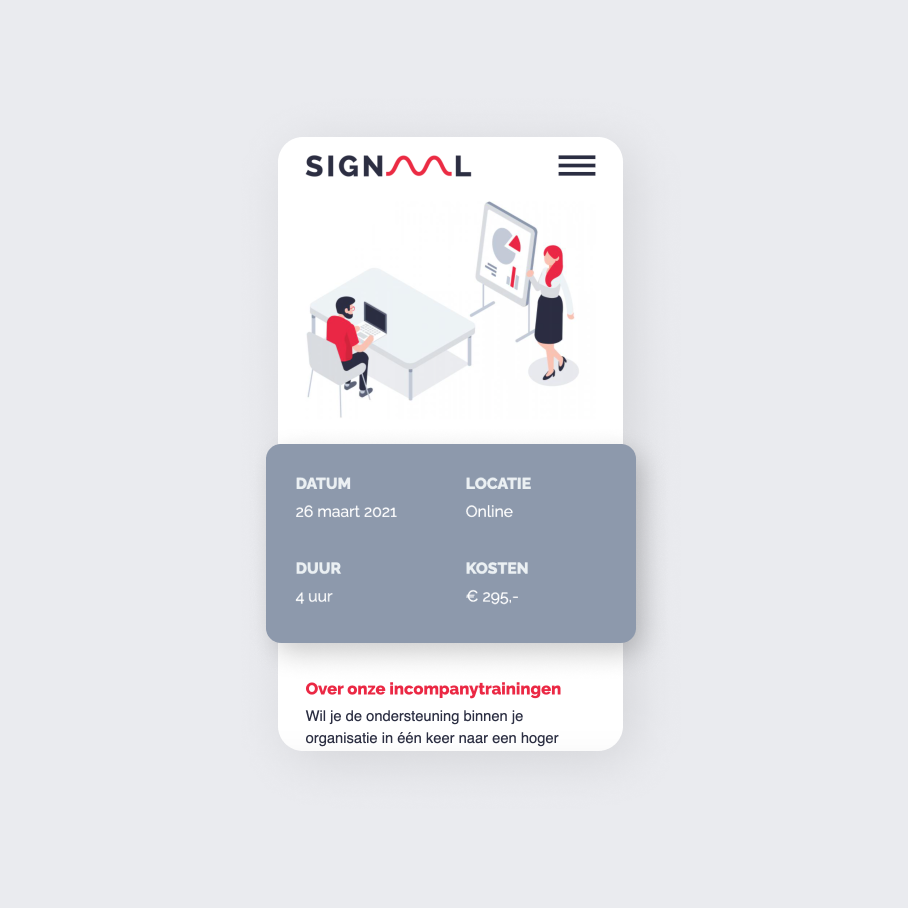 Mobiele website vierkant 2