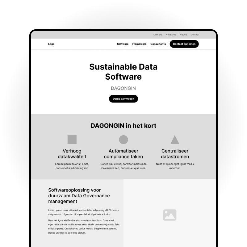 Wireframe Dienst