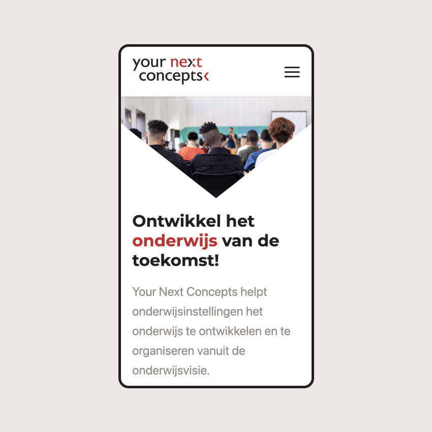 YNC Mobiele website 1
