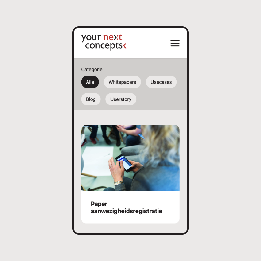 YNC Mobiele website 2
