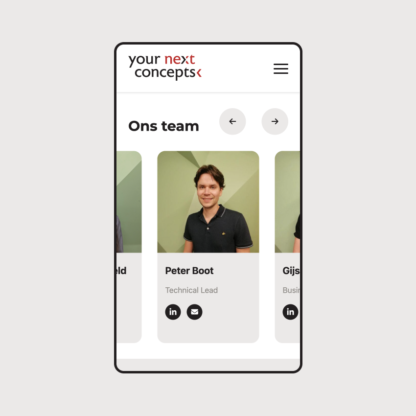 YNC Mobiele website 3