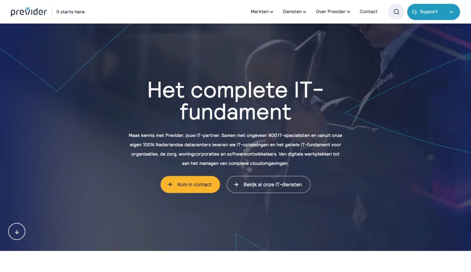 Craft CMS website Previder