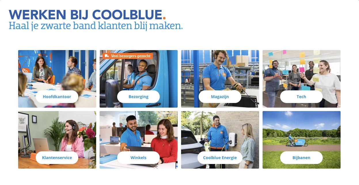 Werken bij Coolblue