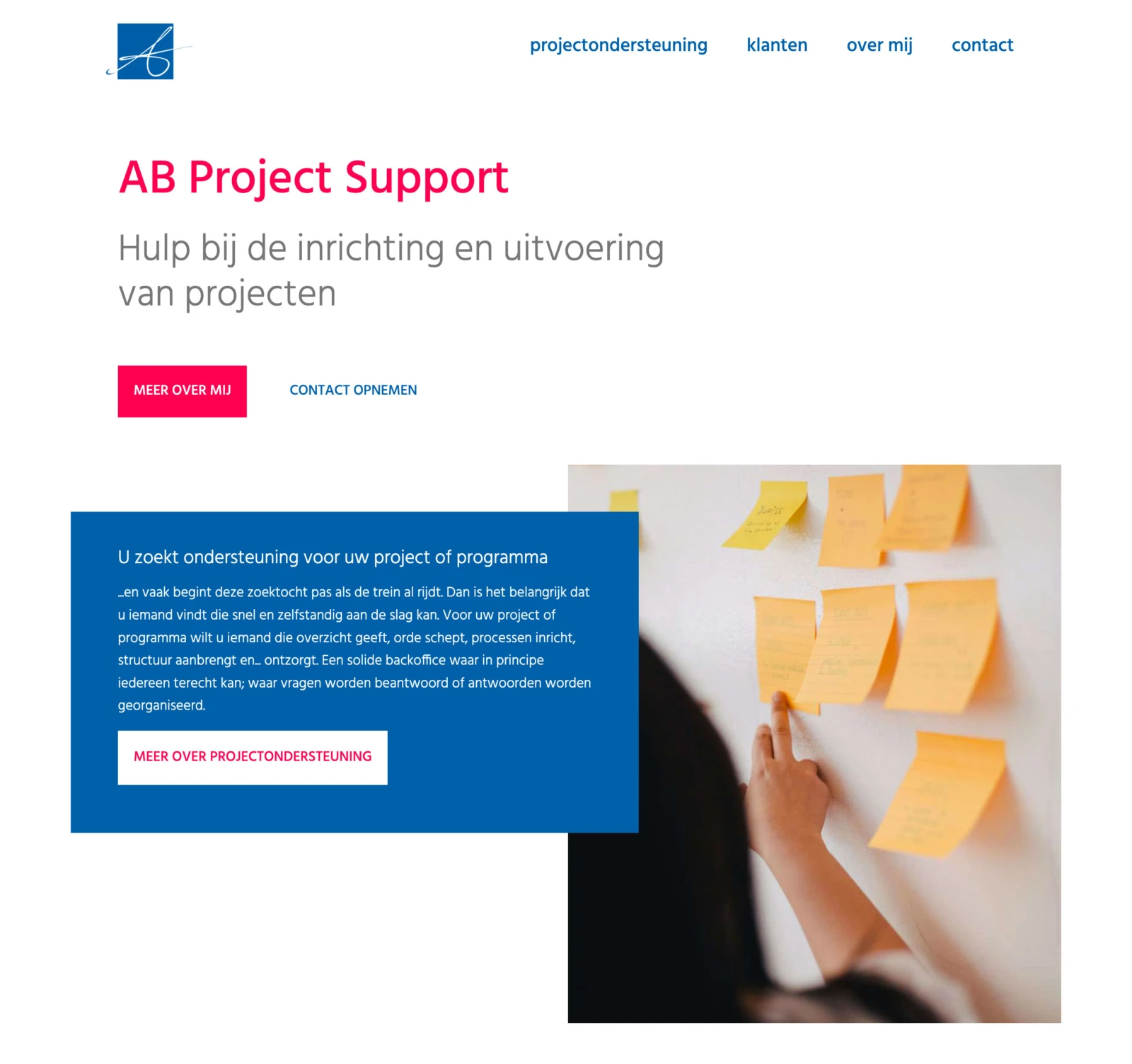 Zzp website projectondersteuner