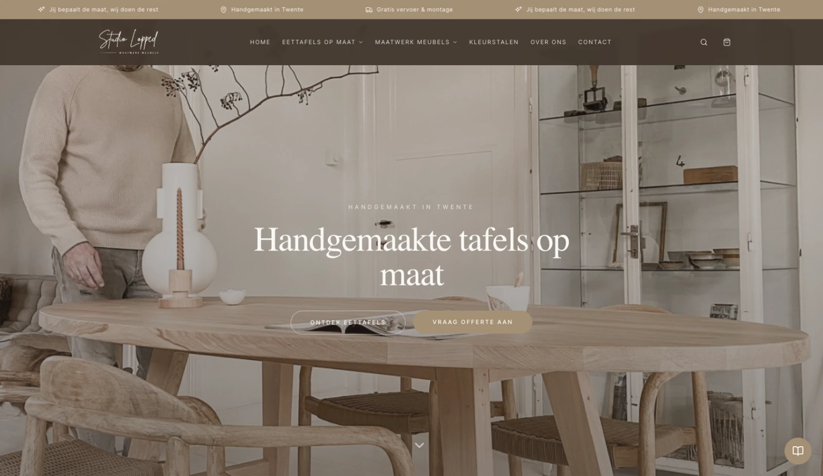 Homepage van Studio Lopped