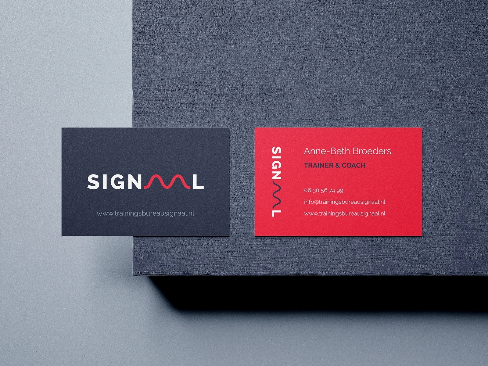 Visitekaartjes signaal
