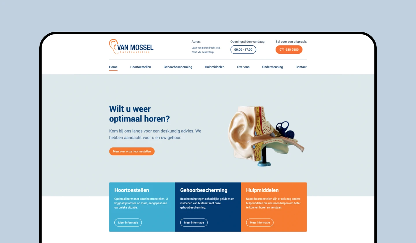 Van Mossel Homepage