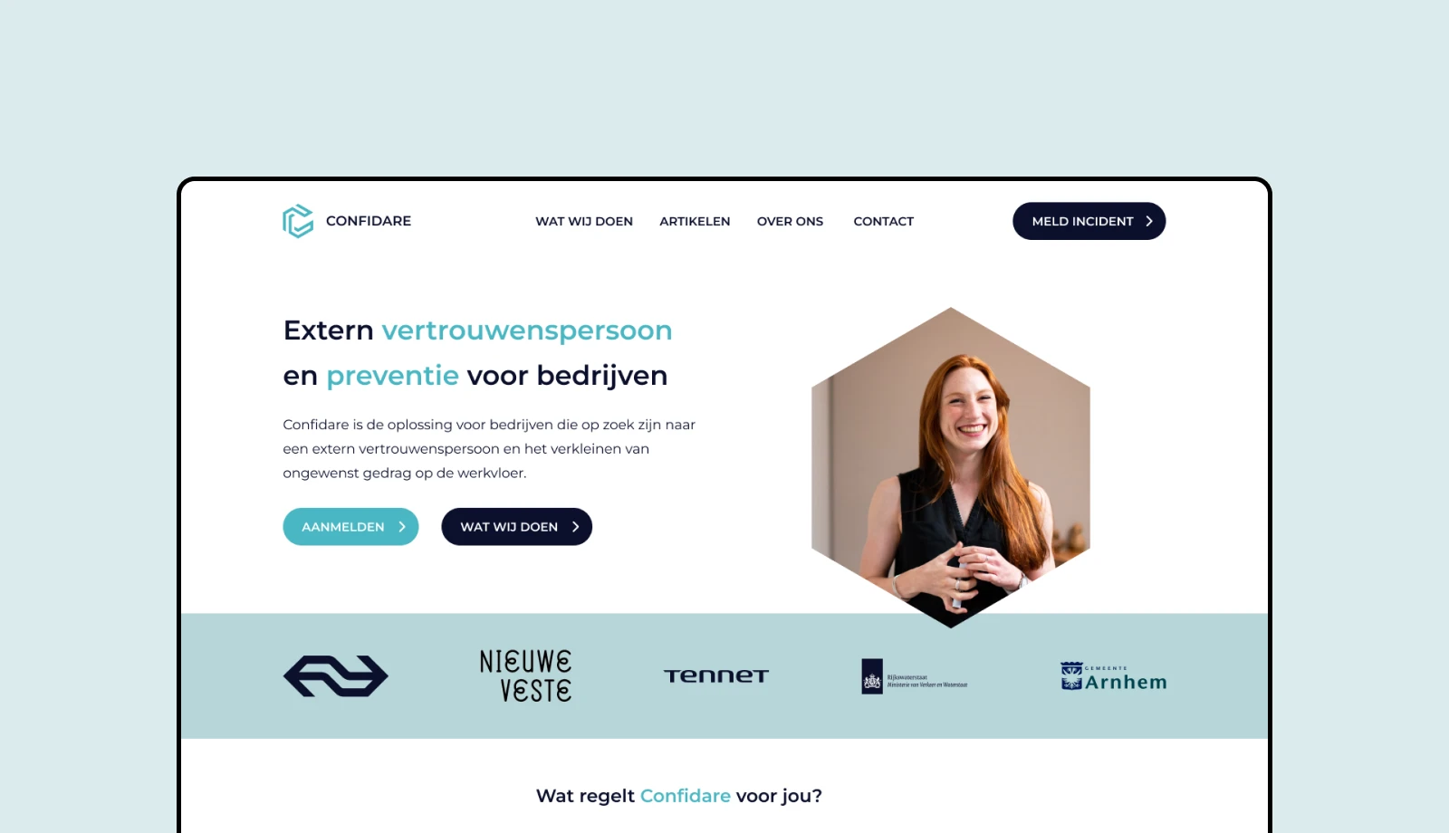 Homepage Confidare