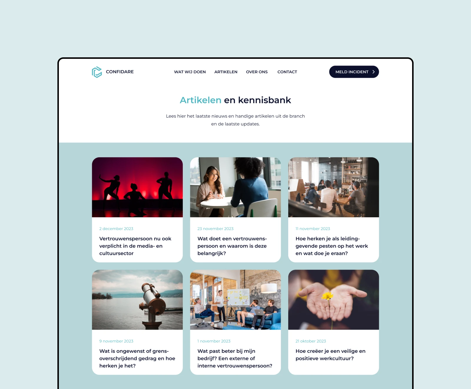 Artikelen Confidare