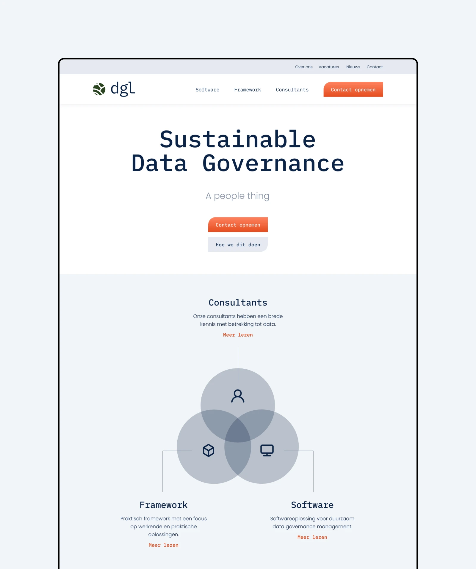 DGL website homepage
