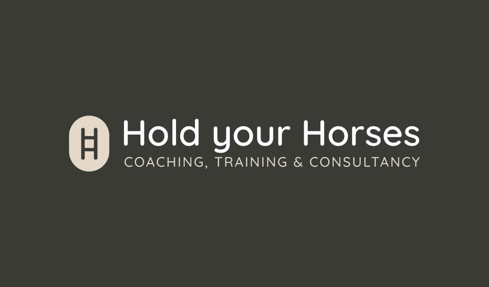 Logo Hold Your Horses donker