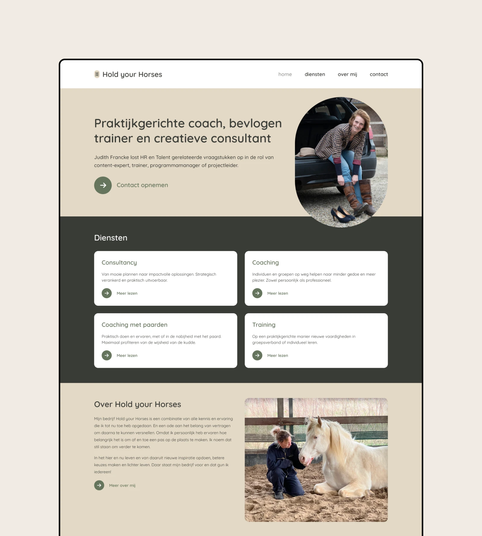 Homepage Hold your Horses