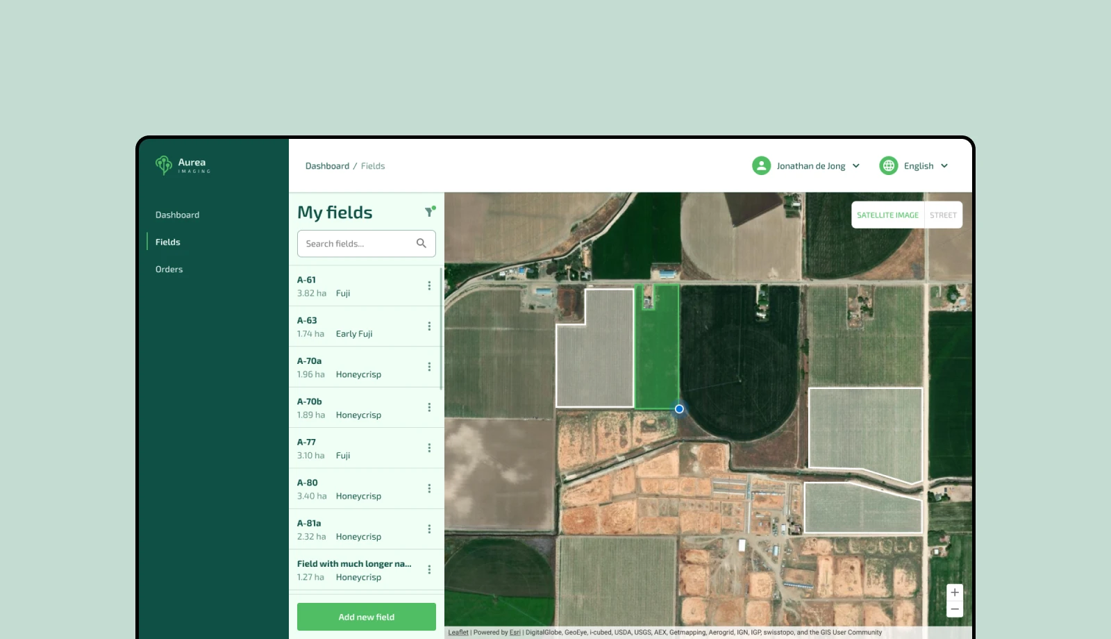 UX design voor Percelen Aurea Imaging