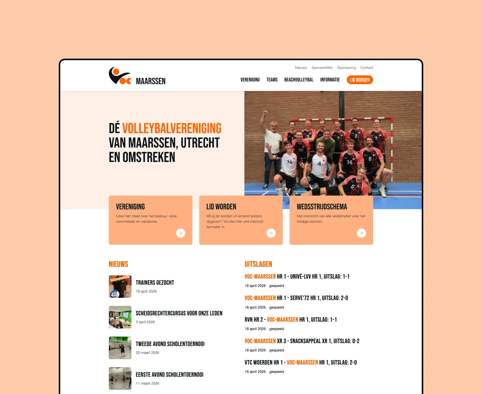 VOC Maarssen website