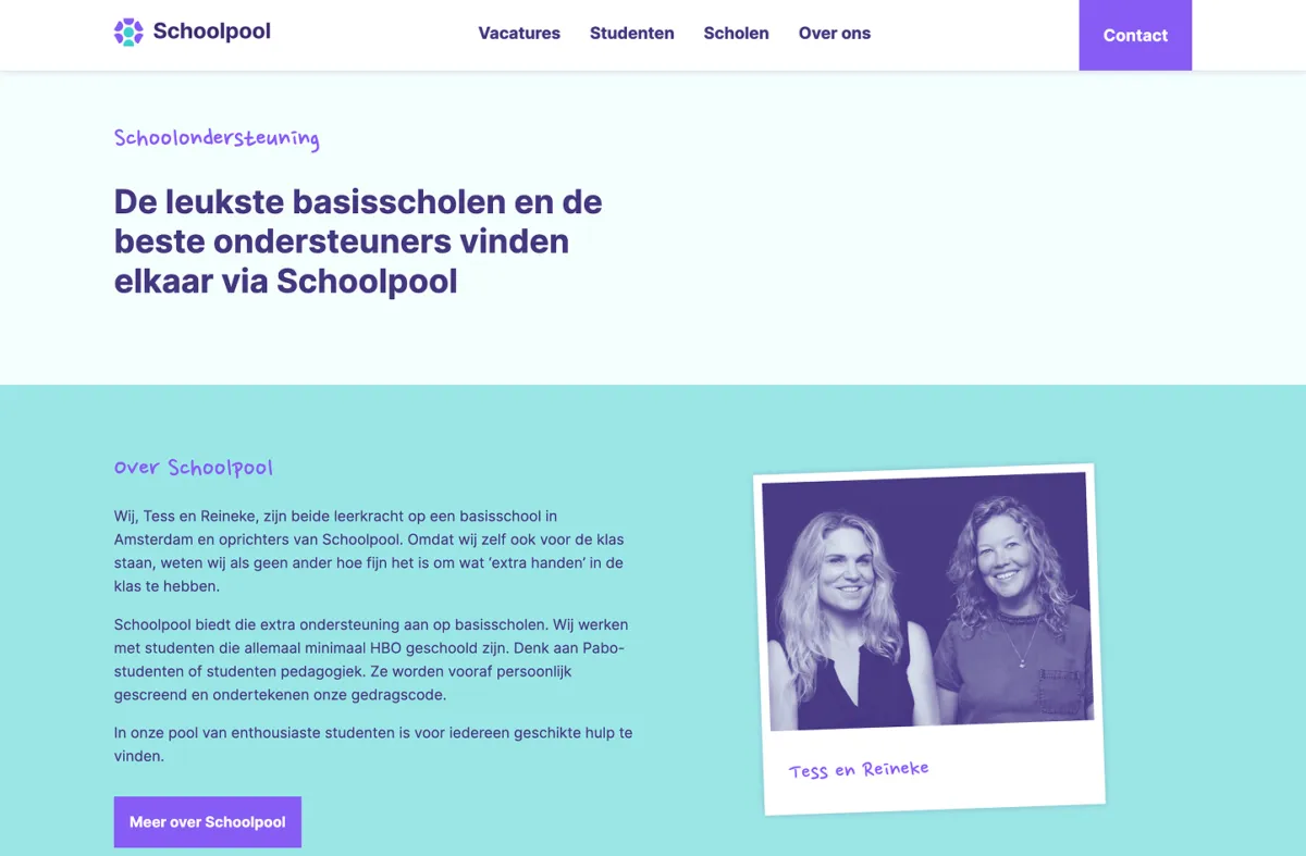 Website schoolpool home